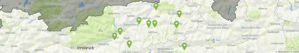 Map view for Pharmacies emergency services nearby Scheffau am Wilden Kaiser (Municipality, Tirol) (60)